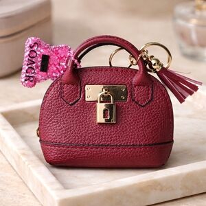 Handcrafted Bag Charm With Mini Bag